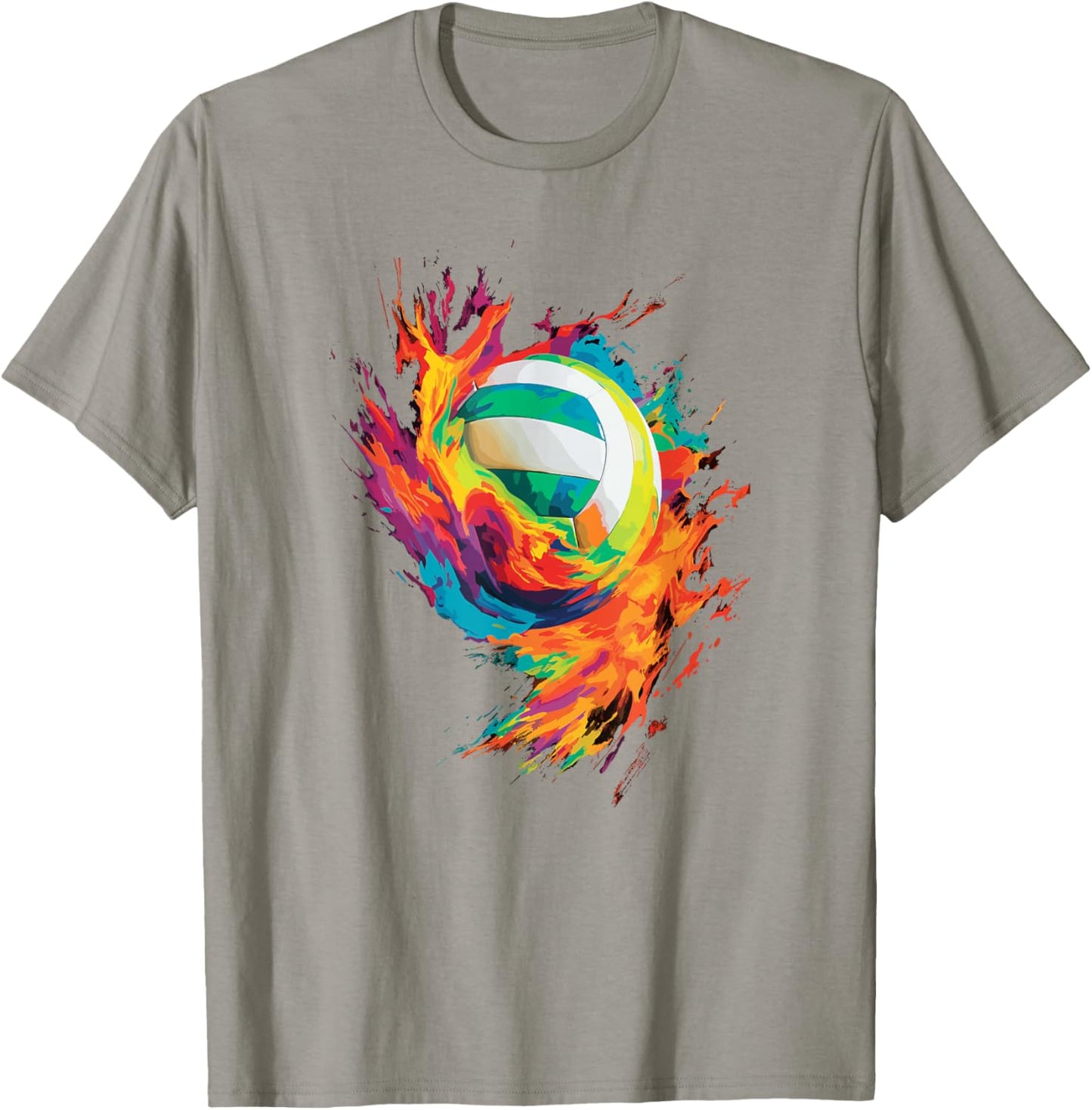 Colorful Volleyball volleyball player Girls Woman Teen T-Shirt - T-Shirt | Sand