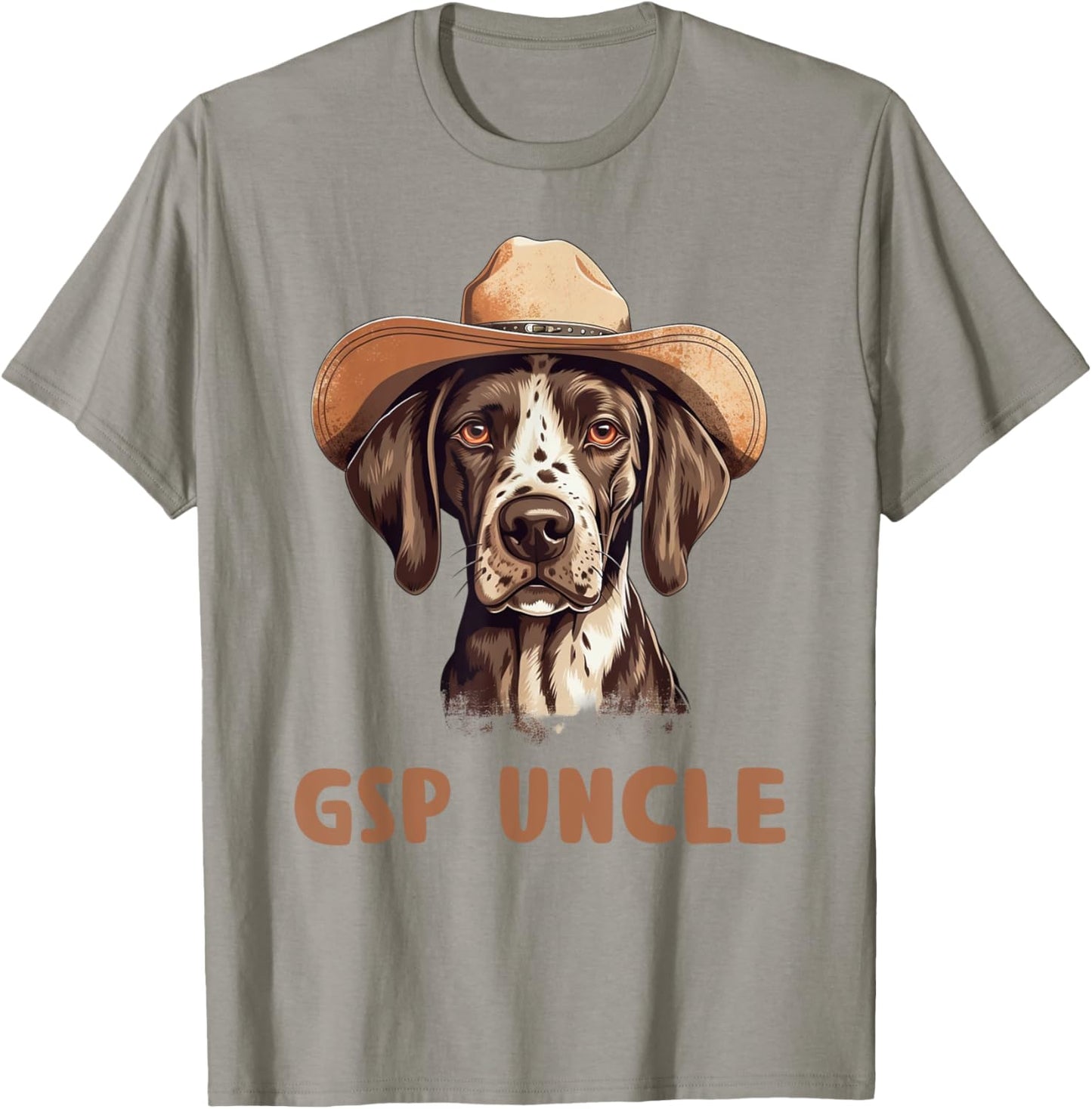 Cute GSP Uncle Dog Lover Gift German Shorthaired Pointer T-Shirt - T-Shirt | Sand