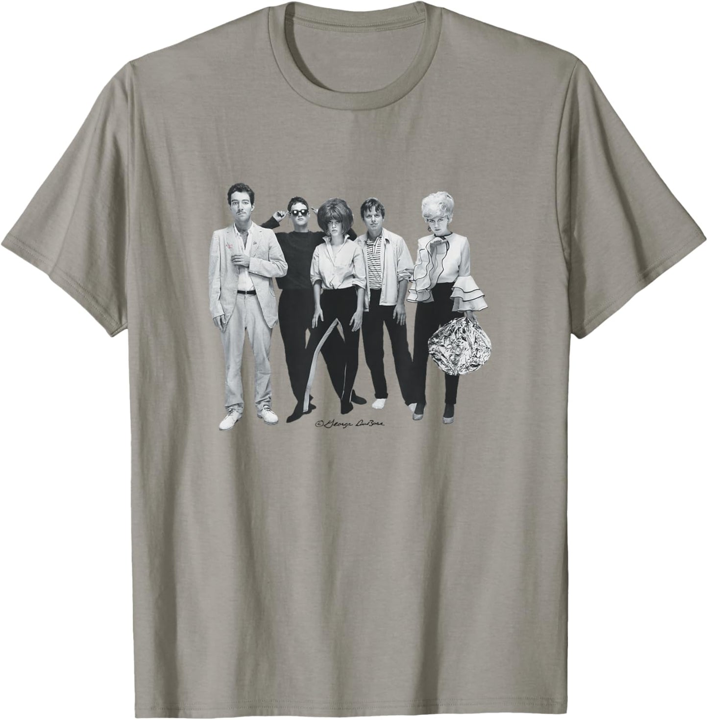 The B-52's Band Shot for Poster by George DuBose T-Shirt - T-Shirt | Sand