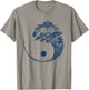 Yin Yang Blue Bonsai Tree Japanese Buddhist Zen Gift T-Shirt - T-Shirt | Sand