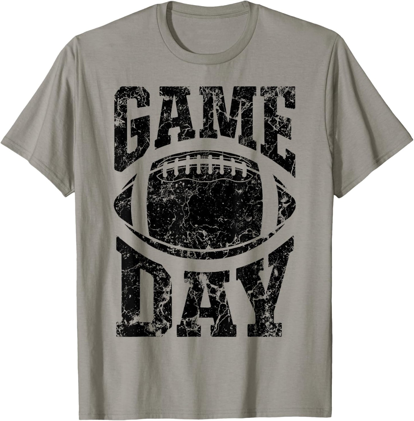 Game Day Football Season Funny Men Women Team Sports Vintage T-Shirt - T-Shirt | Sand