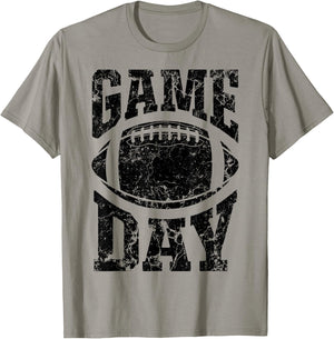 Game Day Football Season Funny Men Women Team Sports Vintage T-Shirt - T-Shirt | Sand