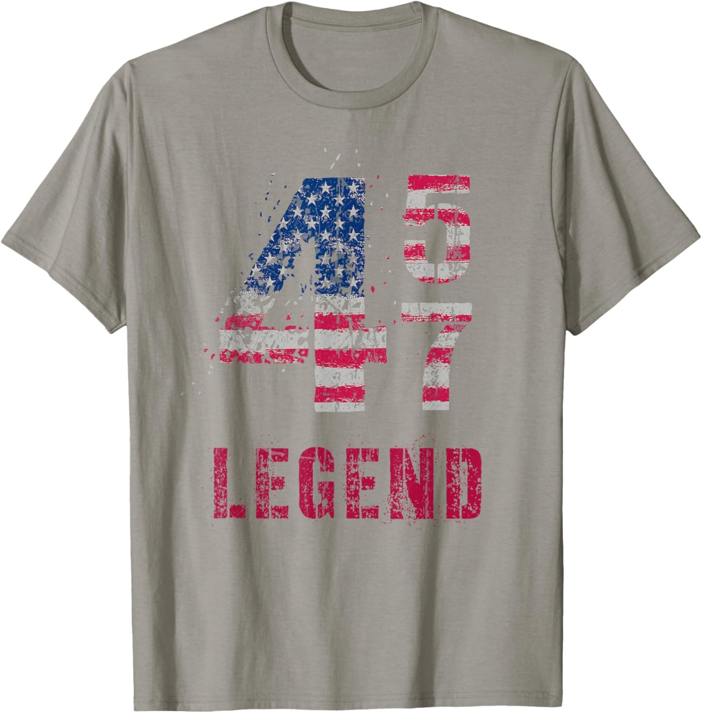 Vintage 46 47 LEGEND TRUMP 2024 Keep America Great Save T-Shirt - T-Shirt | Sand