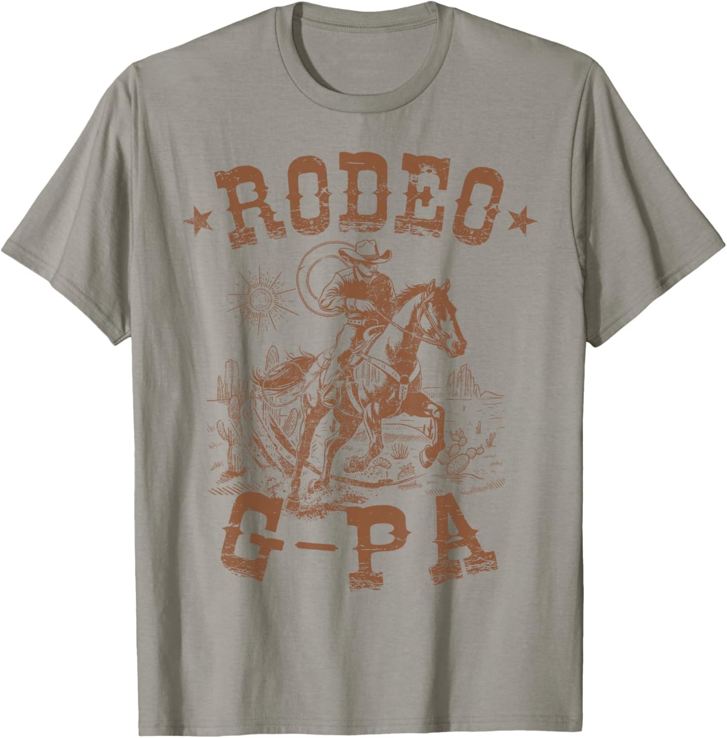 Rodeo G-Pa Western Cowboy Family Matching Father's Day T-Shirt - T-Shirt | Sand