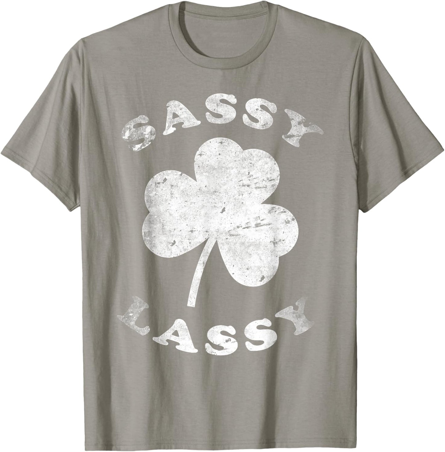 Sassy Lassy Funny T Shirt Women Girls St. Patrick's T-Shirt - T-Shirt | Sand