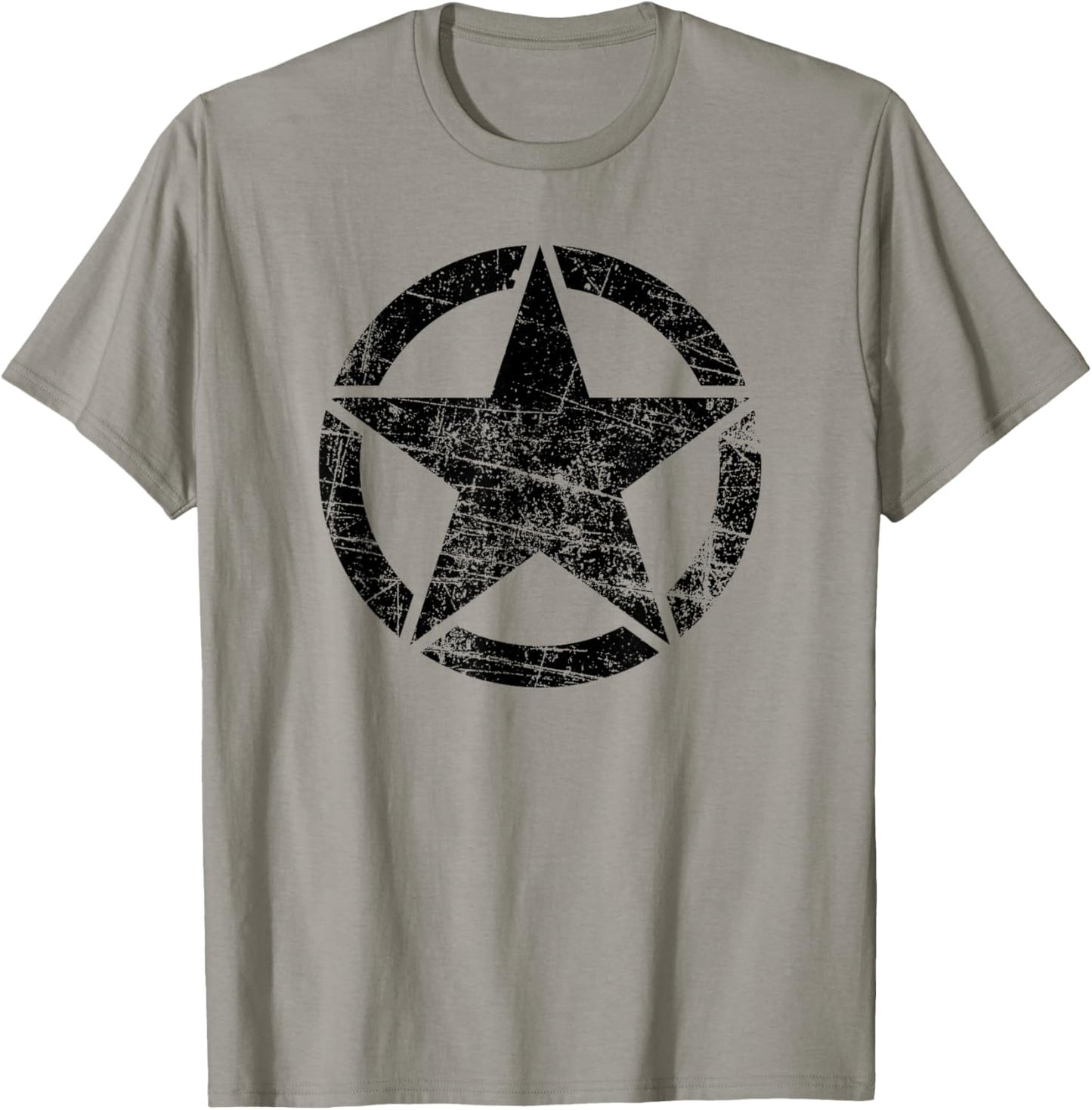 Vintage Army Star Classic Retro USA Military Distressed Logo T-Shirt - T-Shirt | Sand