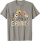 Gammy Wildflower Cute Floral Mother's Day For Grandma Women T-Shirt - T-Shirt | Sand