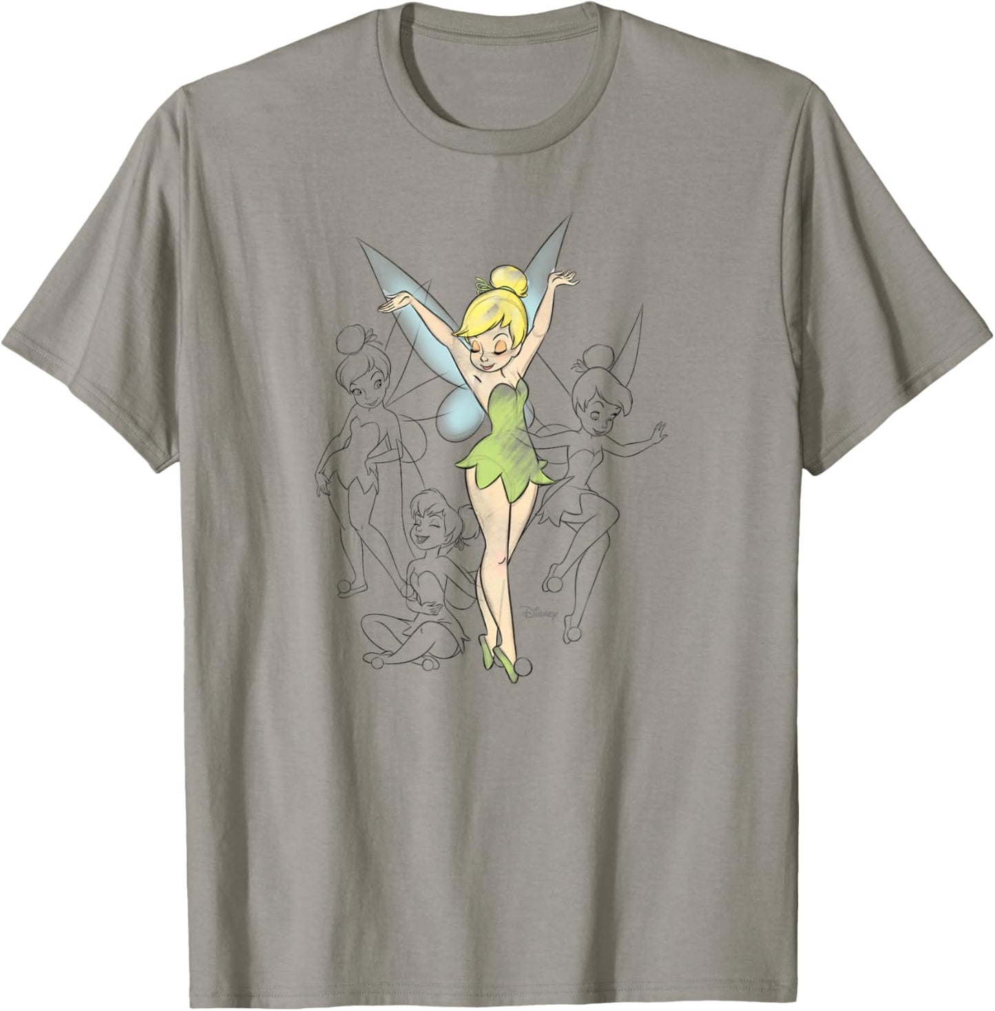 Tinker Bell - Tinker Bell Sketches T-Shirt - T-Shirt | Sand