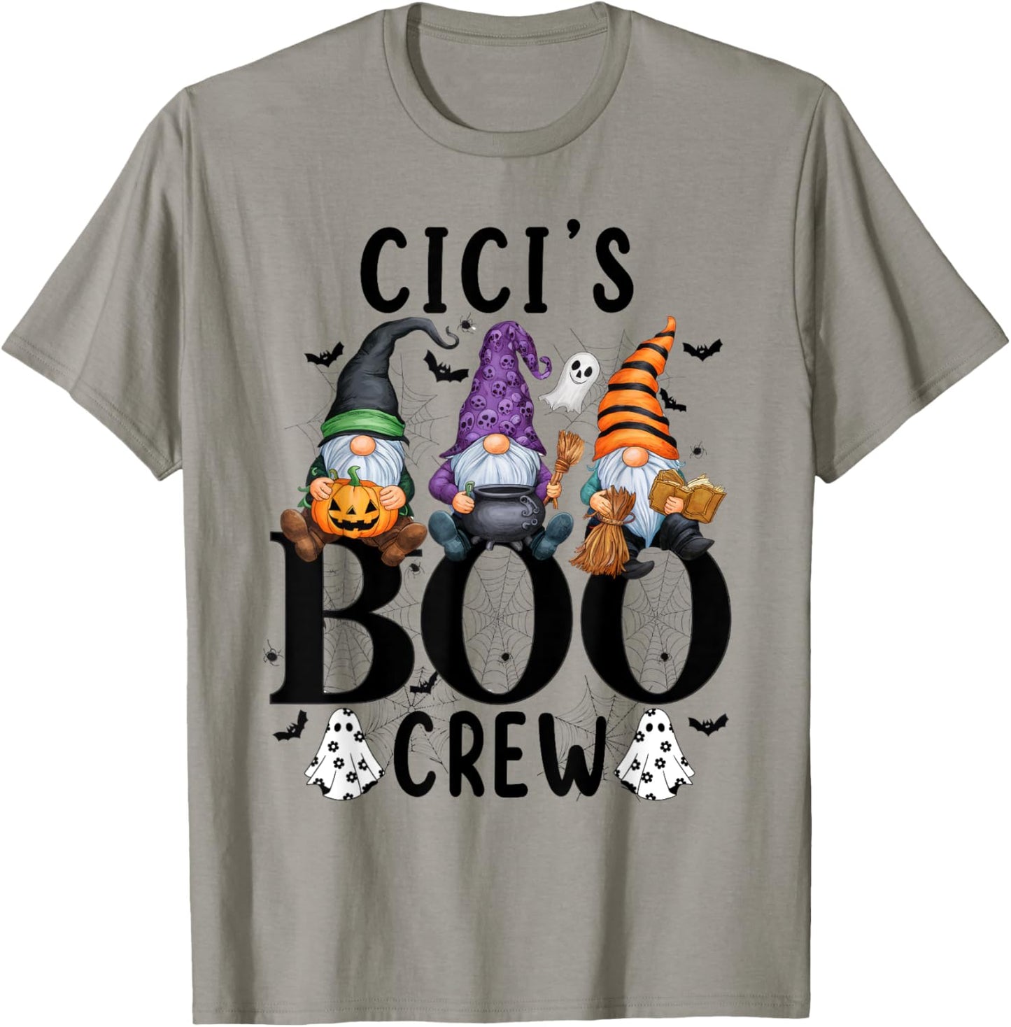 Gnome Cici's Boo Crew , Shirt for Grandma Mom T-Shirt - T-Shirt | Sand