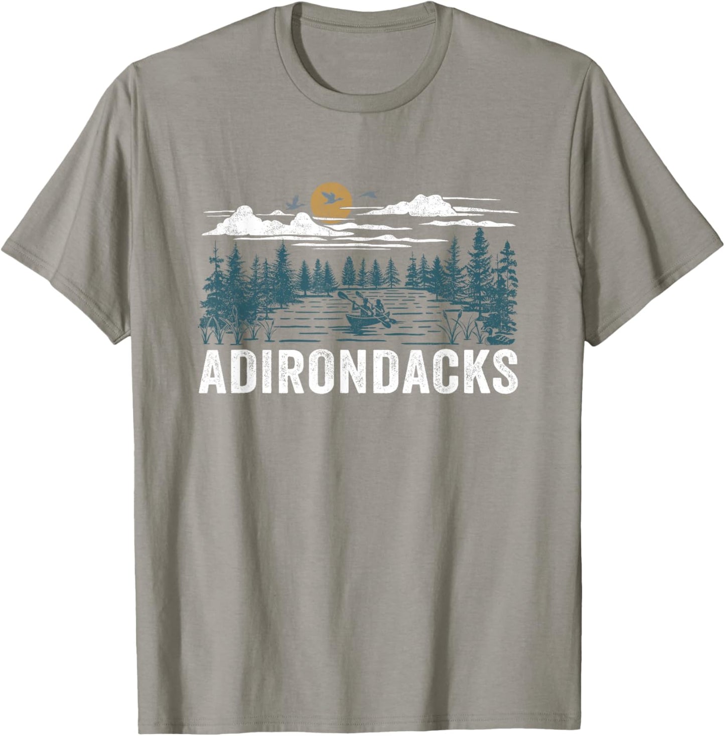 Adirondacks New York T-Shirt - T-Shirt | Sand