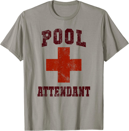 Funny Pool Attendant Off Duty Cruise Lifeguards Swim Camp T-Shirt - T-Shirt | Sand