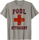 Funny Pool Attendant Off Duty Cruise Lifeguards Swim Camp T-Shirt - T-Shirt | Sand