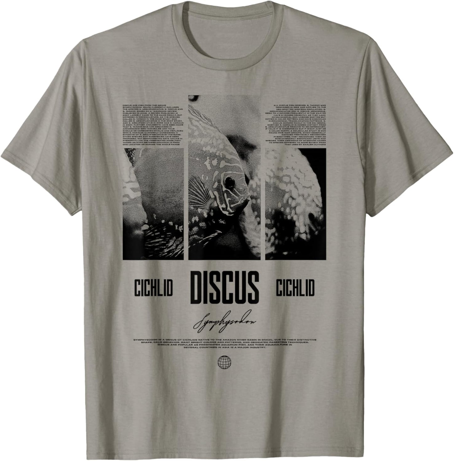 Discus Fish Cichlid Aquarium Fish Keeper , white, S T-Shirt - T-Shirt | Sand
