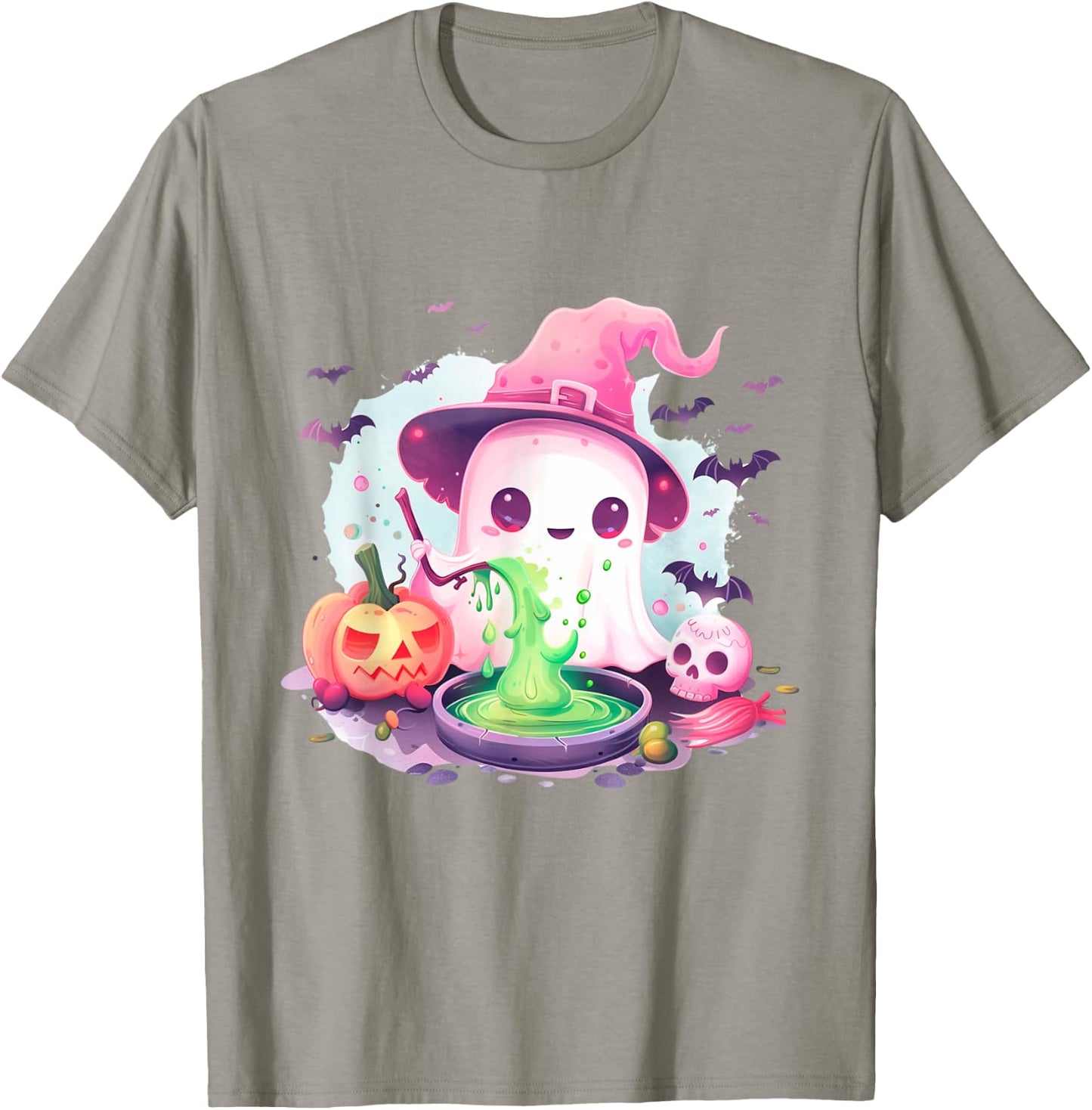 Cute Pink Halloween Party Ghost Costume Girls Women T-Shirt - T-Shirt | Sand