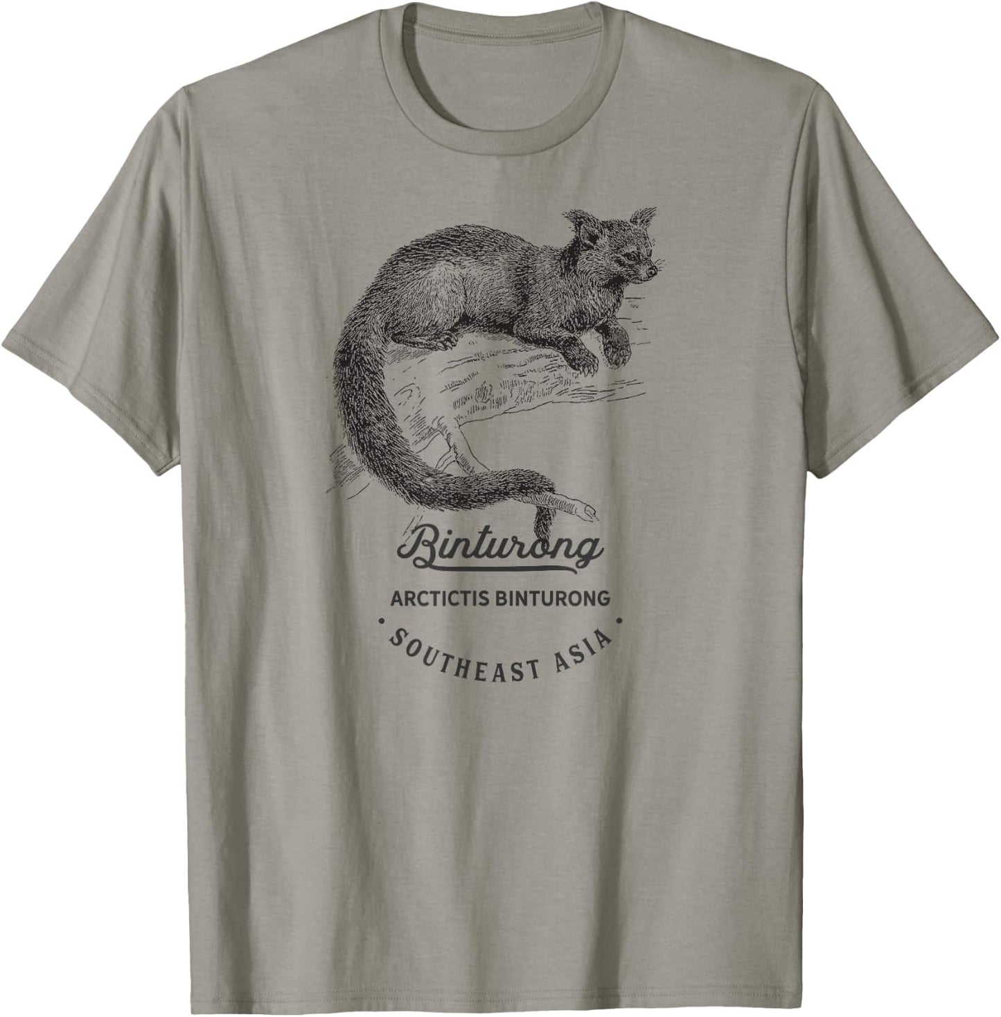 Binturong Cute Vintage Animal Print Birthday Child Woman T-Shirt - T-Shirt | Sand