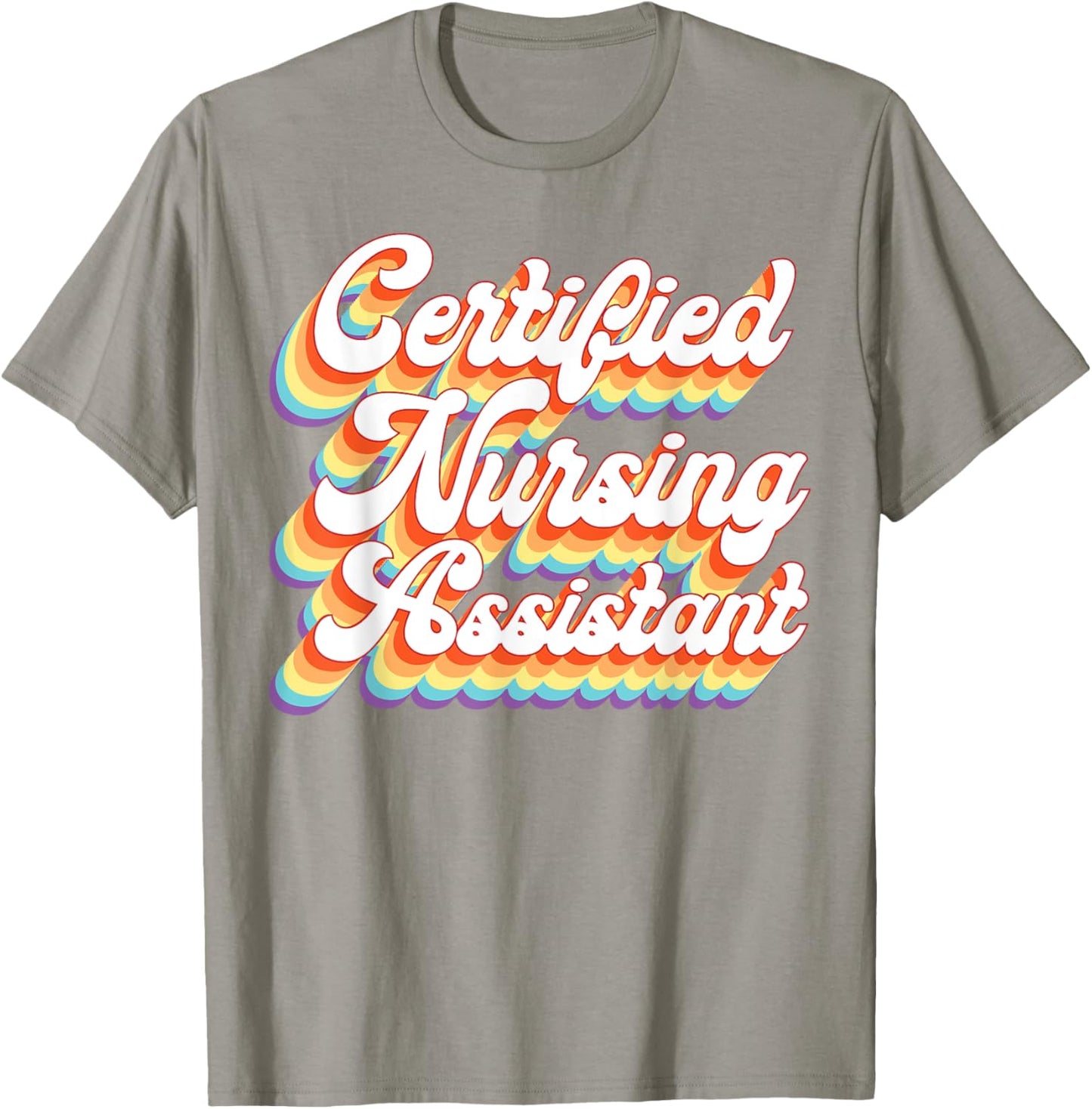 CNA Nurse Certified Nursing Assistant Retro Vintage T-Shirt - T-Shirt | Sand