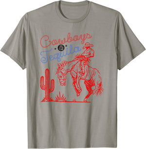 Cowboys & Tequila Rodeo Country T-Shirt - T-Shirt | Sand