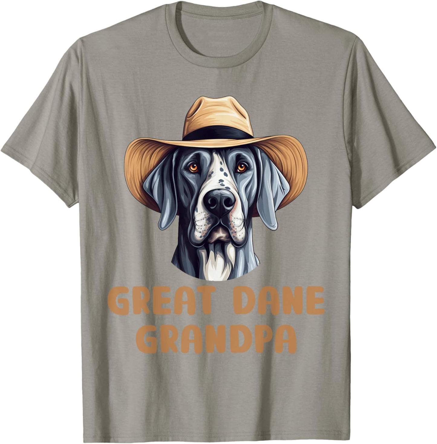 Great Dane Grandpa Dog Lovers Gift Funny Great Dane Owner Women Girls Kids T-Shirt - T-Shirt | Sand