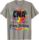CNA Nurse Certified Nursing Assistant Tie Dye Cna Caring T-Shirt - T-Shirt | Sand