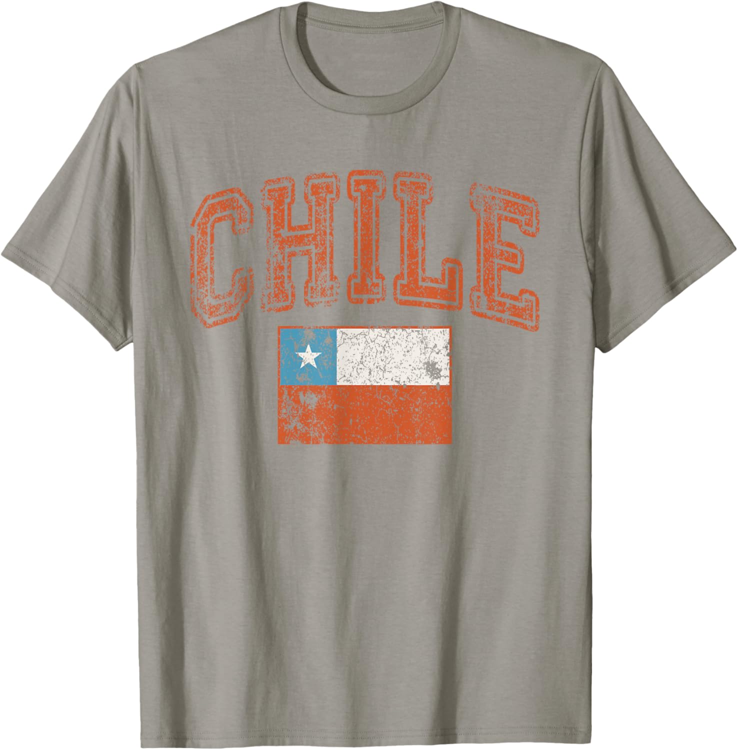 Vintage Retro Faded Chile Flag Chilean Pride T-Shirt - T-Shirt | Sand