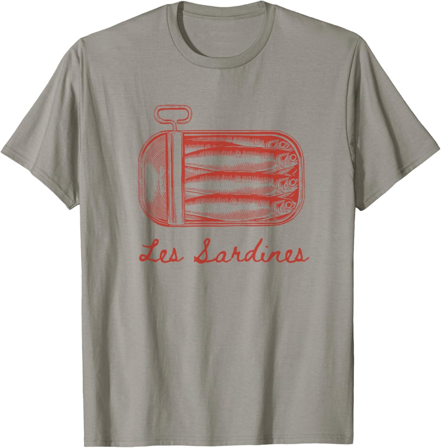 Les Sardines Fisherman Aesthetic Coastal Sardine Fish T-Shirt - T-Shirt | Sand