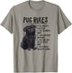 Funny & Rules Black Pug Lover T-Shirt - T-Shirt | Sand