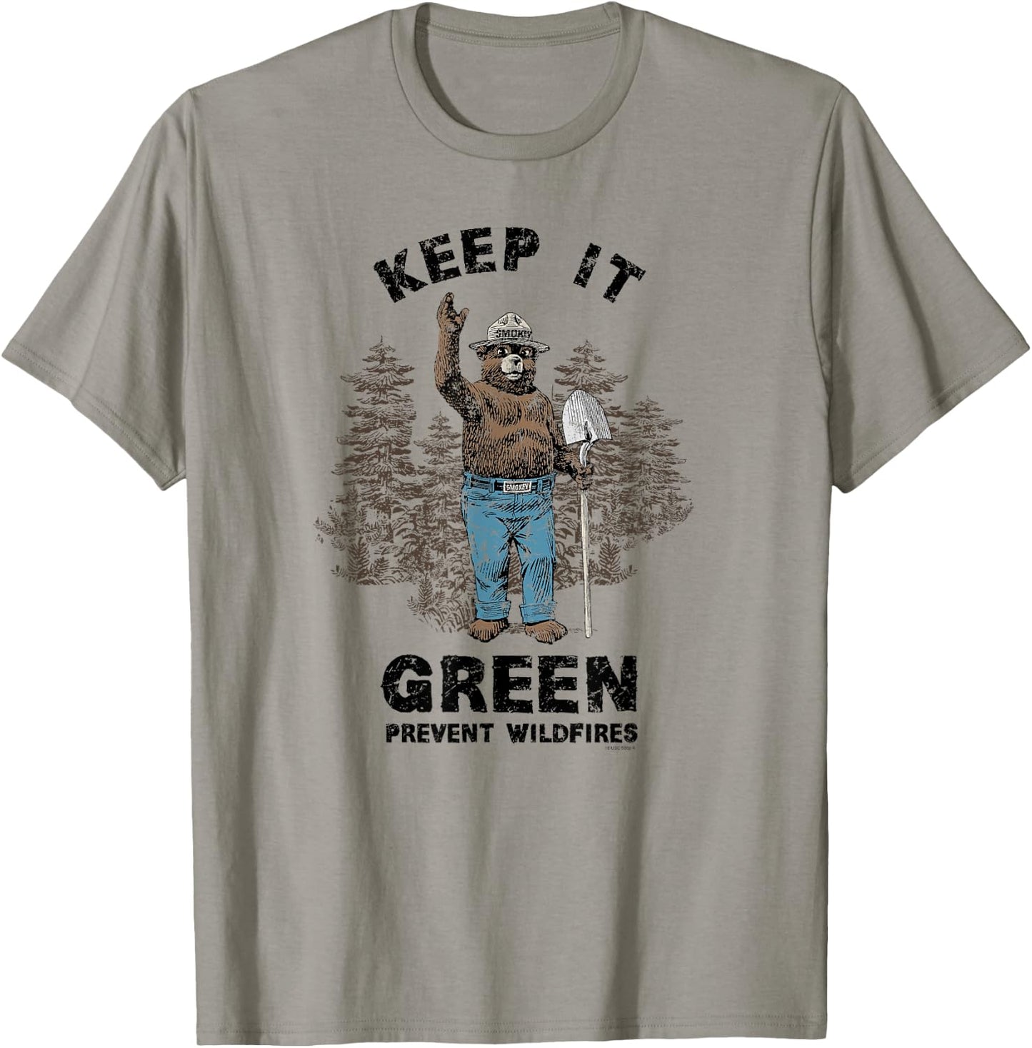 Smokey Bear Keep it Green T-Shirt - T-Shirt | Sand