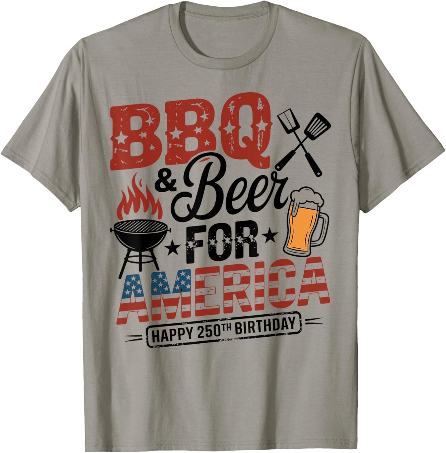 Fourth Of July Barbecue Grilling America T-Shirt - T-Shirt | Sand