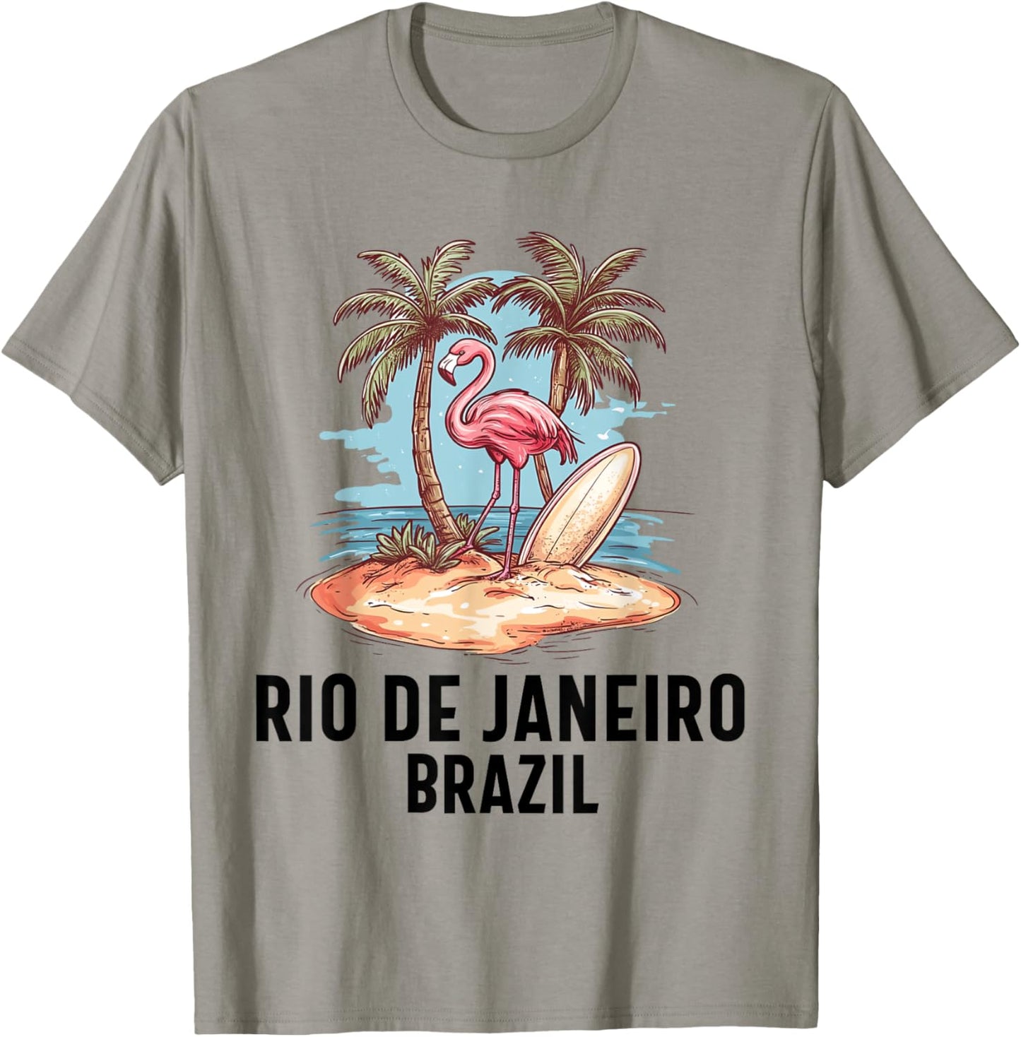 Rio De Janeiro Brazil Souvenir Brazil Holiday Reminder , white, S T-Shirt - T-Shirt | Sand