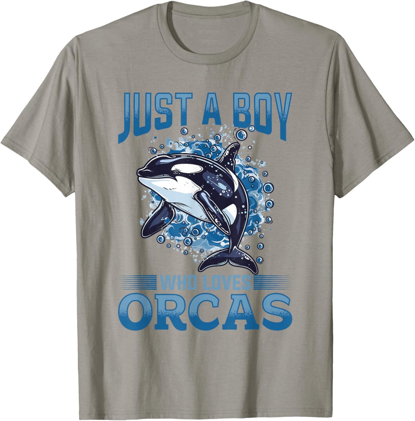 Funny Orca Animal Just a Boy who loves Orcas T-Shirt - T-Shirt | Sand