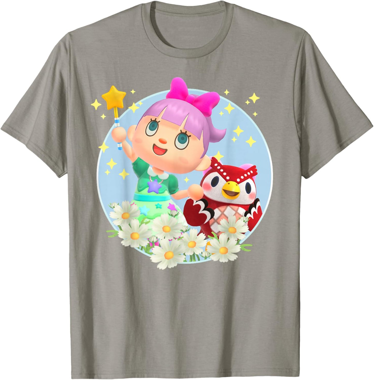 Animal Crossing: New Horizons Villager & Celeste Portrait T-Shirt - T-Shirt | Sand