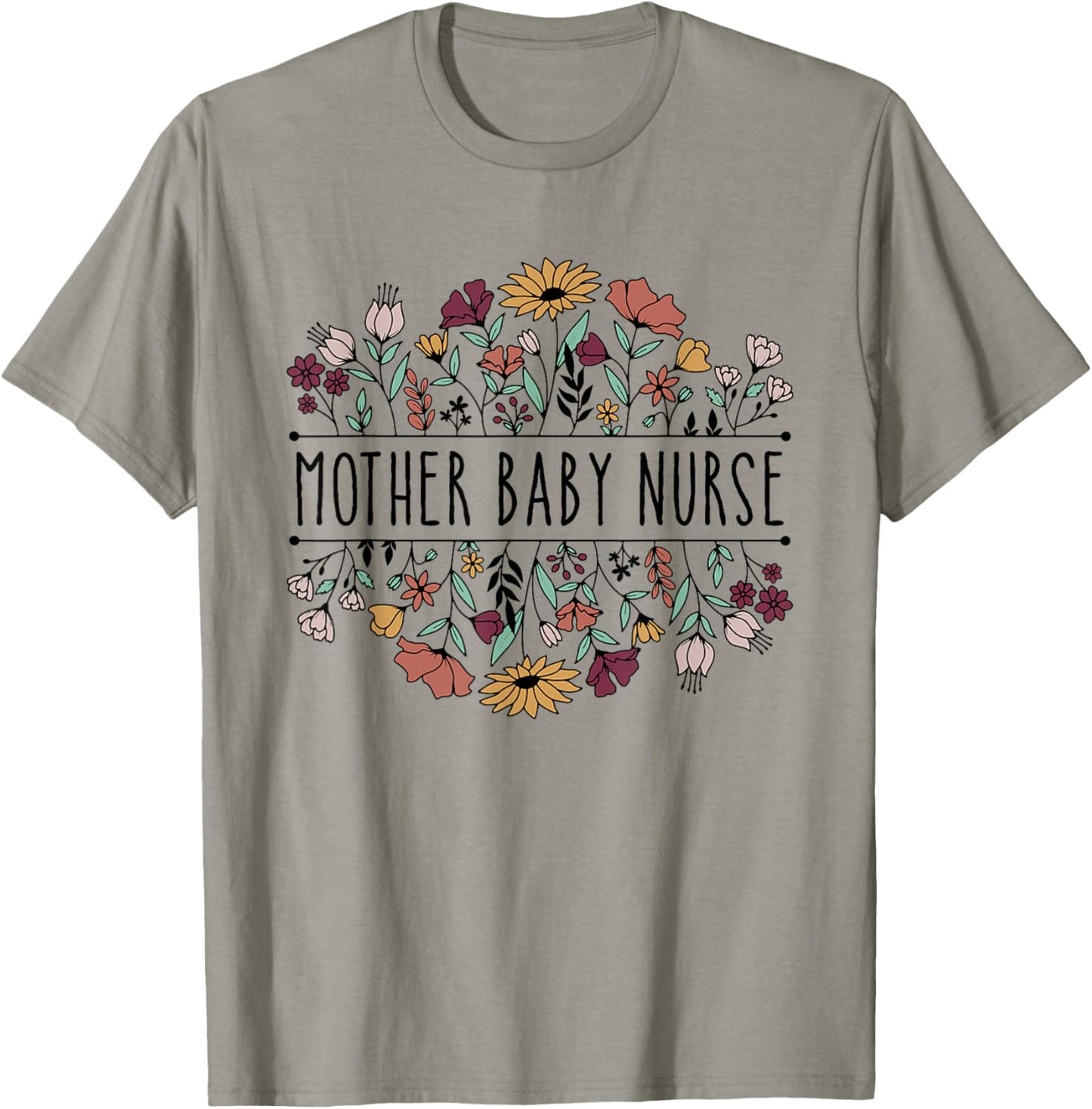 Mother Baby Nurse Postpartum Mom Baby Nursing Graduation T-Shirt - T-Shirt | Sand