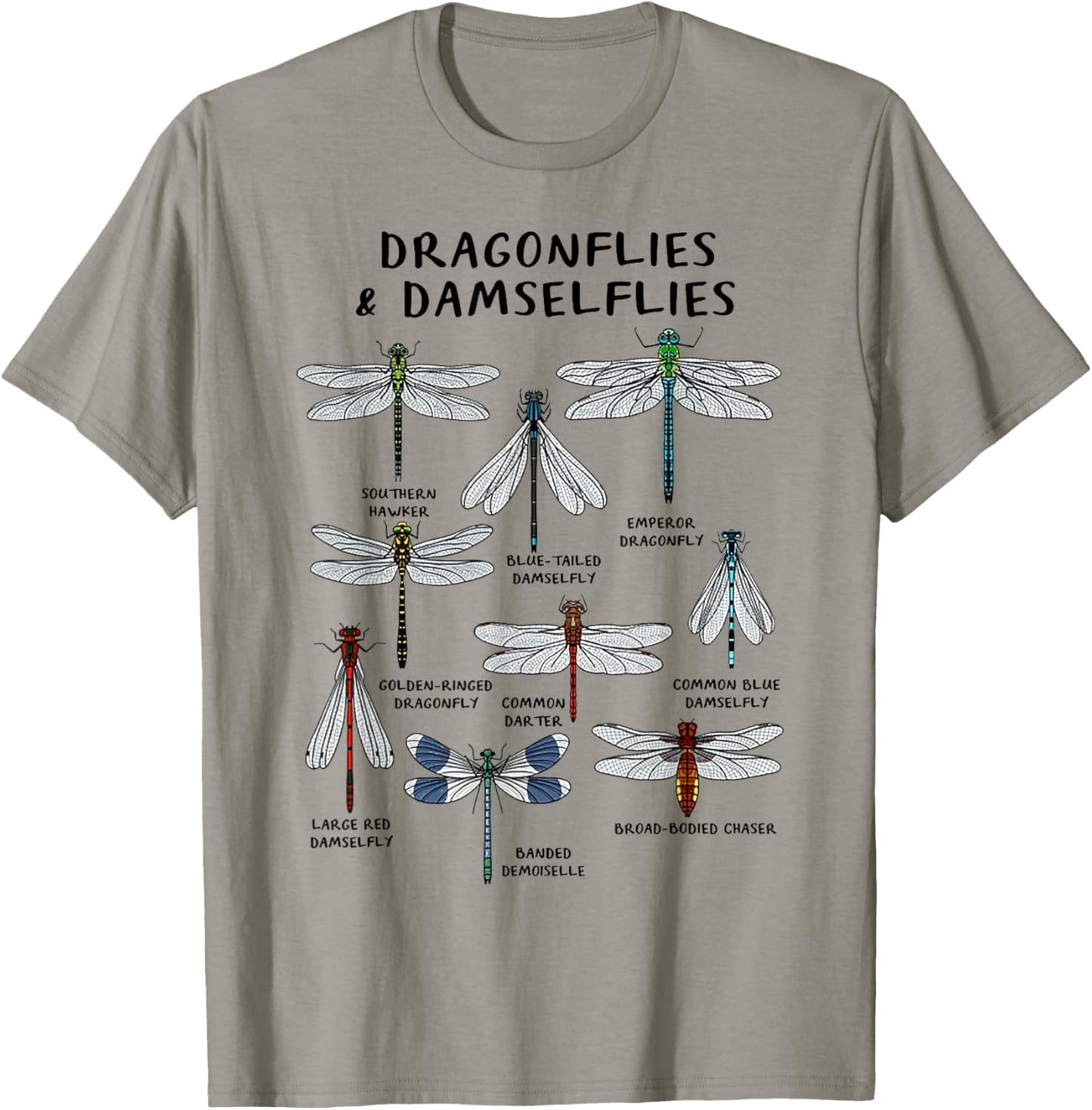 Dragonflies And Damselflies T-Shirt - T-Shirt | Sand