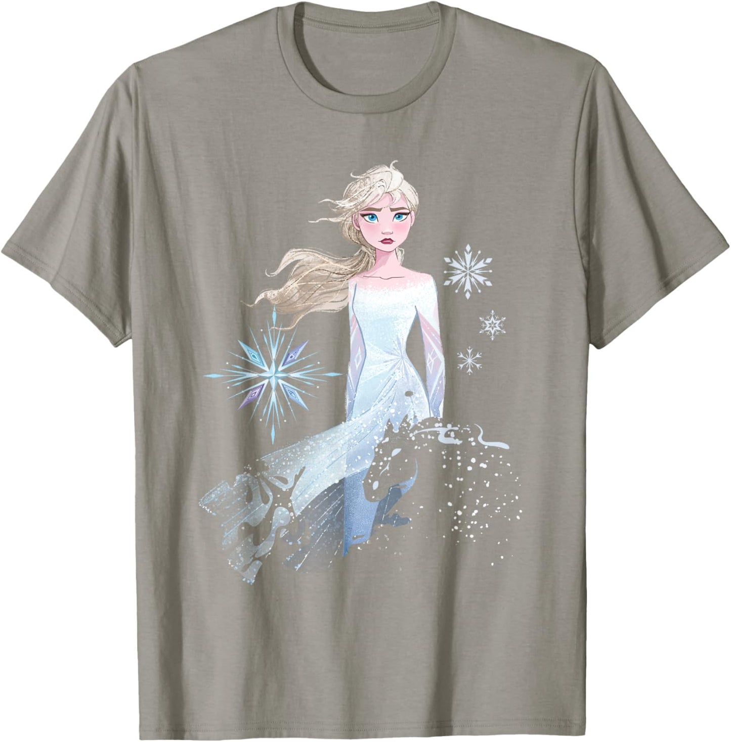 Frozen 2 Elsa Nokk Silhouette T-Shirt - T-Shirt | Sand