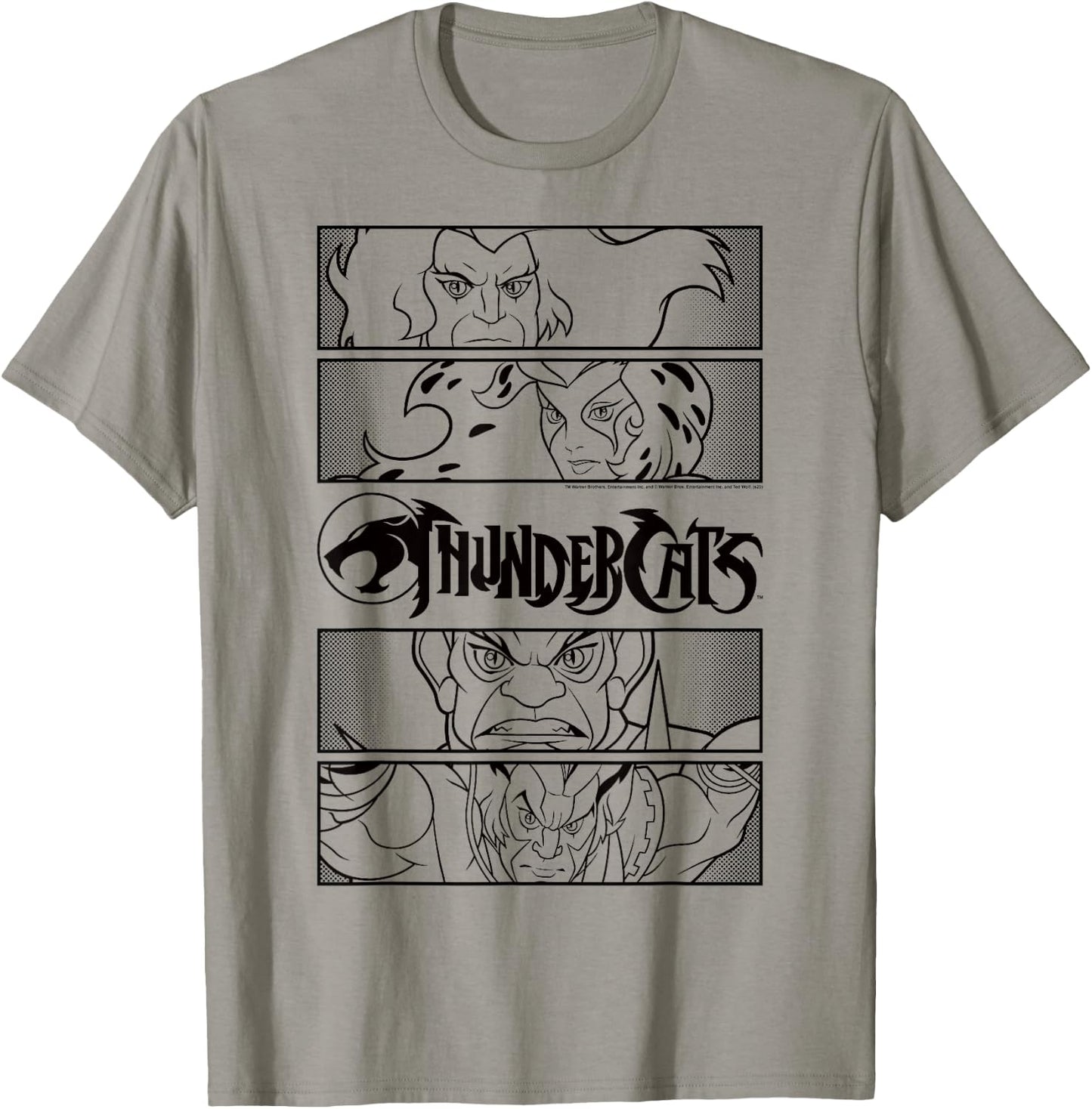 Thundercats Group Shot Comic Panels T-Shirt - T-Shirt | Sand