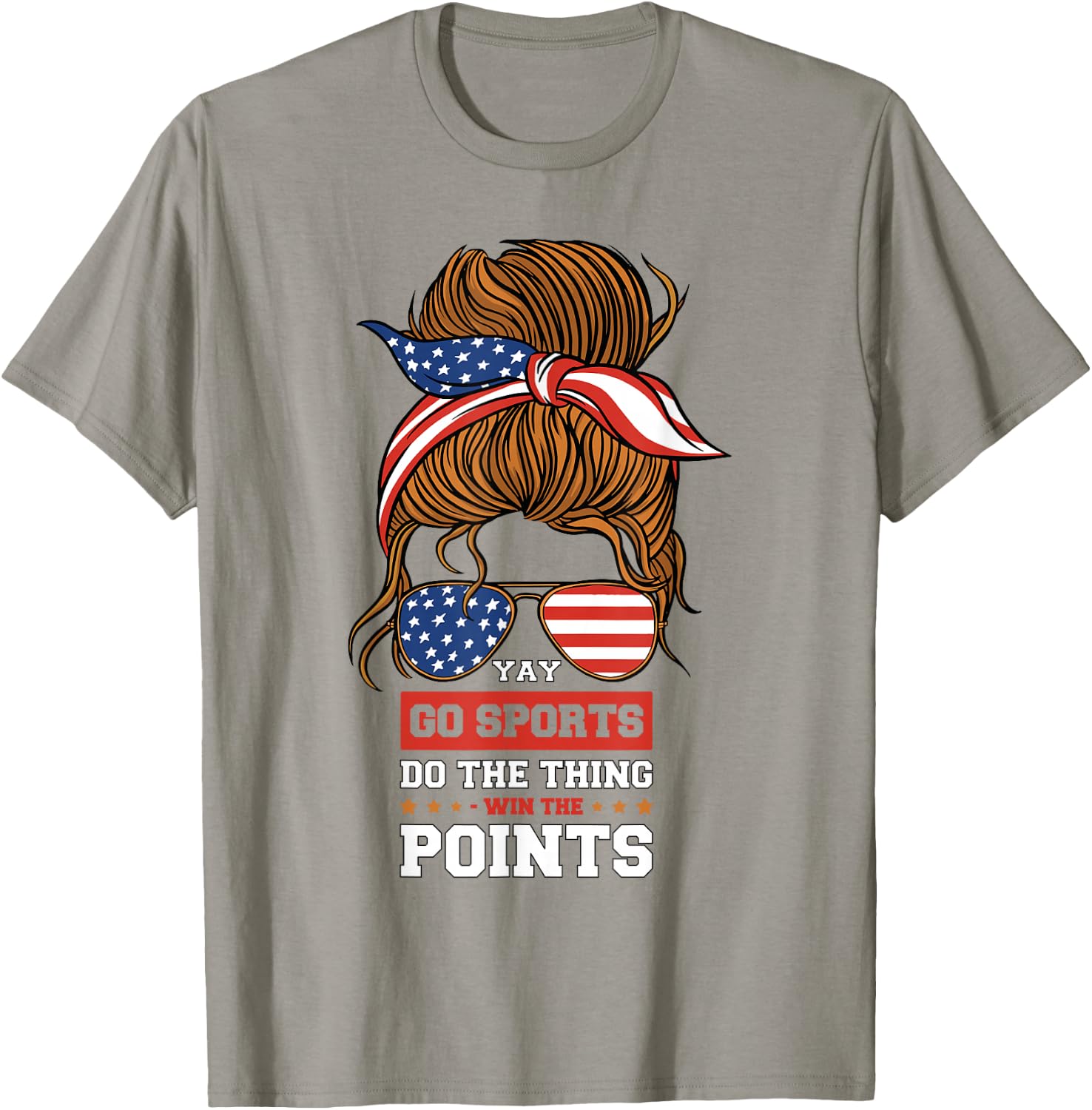 Non-Sports Fan Go Sports Yay Sports T-Shirt - T-Shirt | Sand
