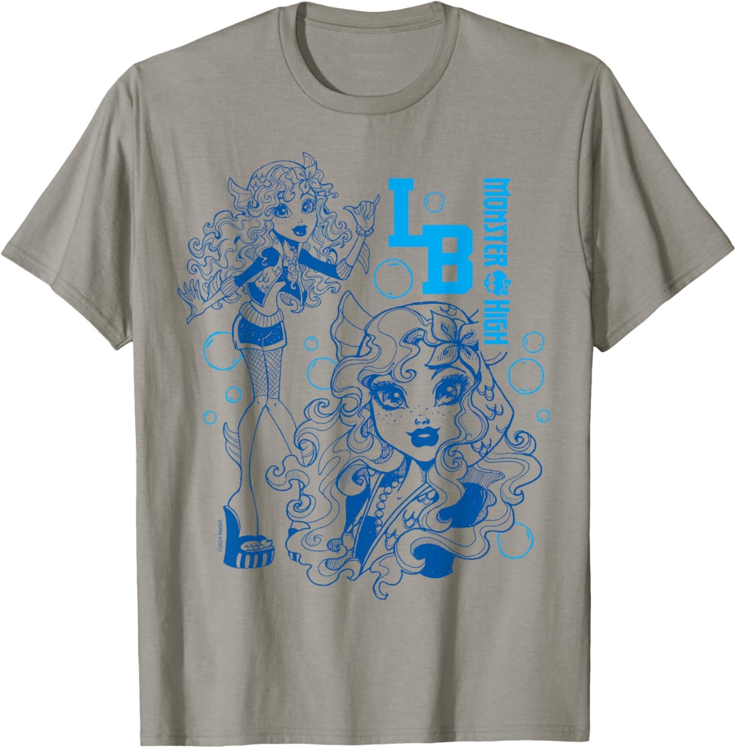 Monster High - Lagoona Blue Bubble Sketch T-Shirt - T-Shirt | Sand
