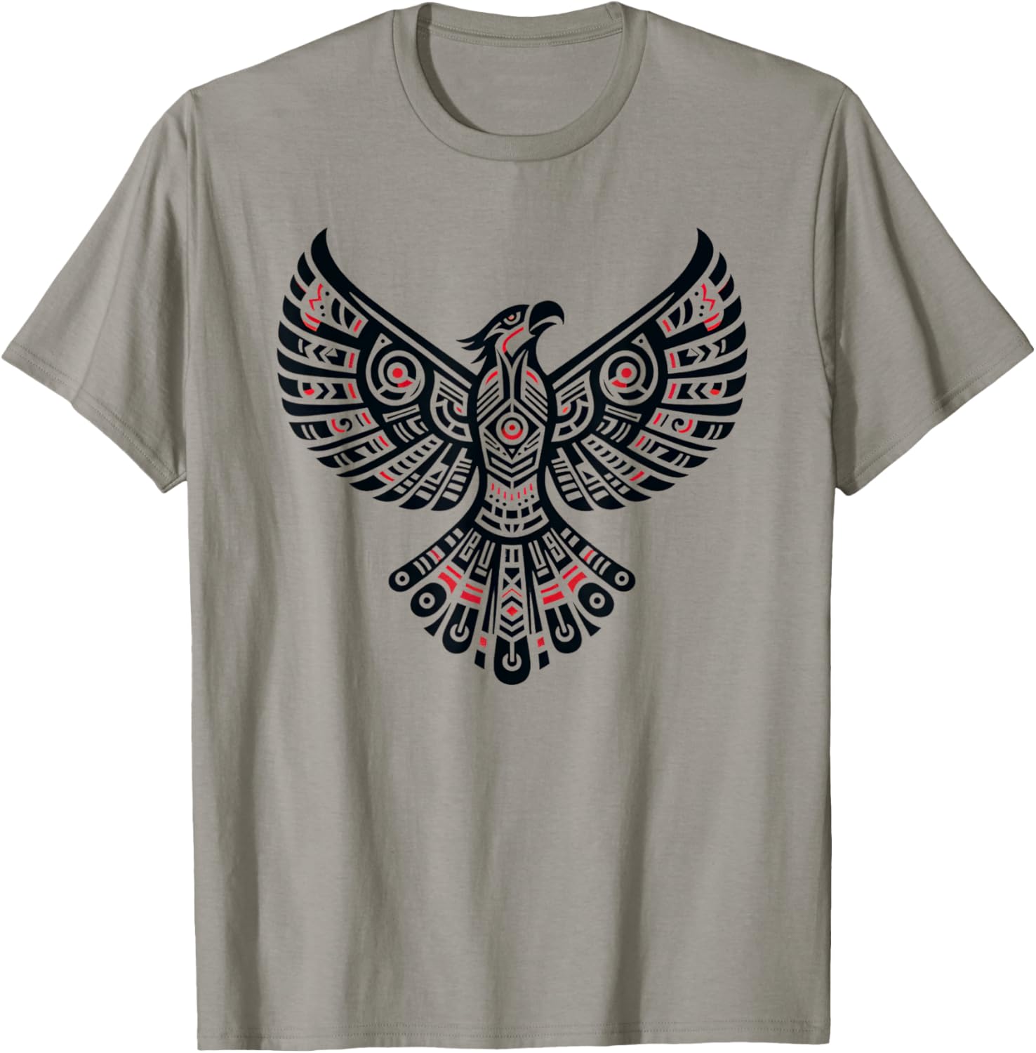 Thunderbird Native American Tribal Art T-Shirt - T-Shirt | Sand