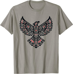 Thunderbird Native American Tribal Art T-Shirt - T-Shirt | Sand