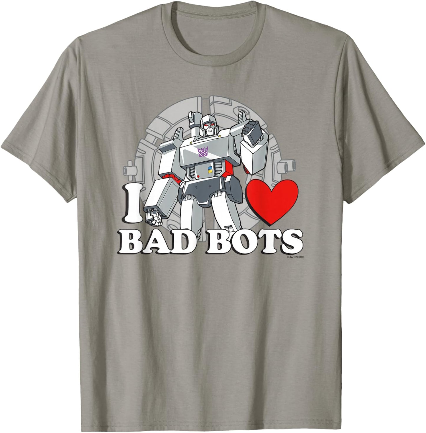 Transformers Valentine's Day Megatron I Heart Bad Bots T-Shirt - T-Shirt | Sand