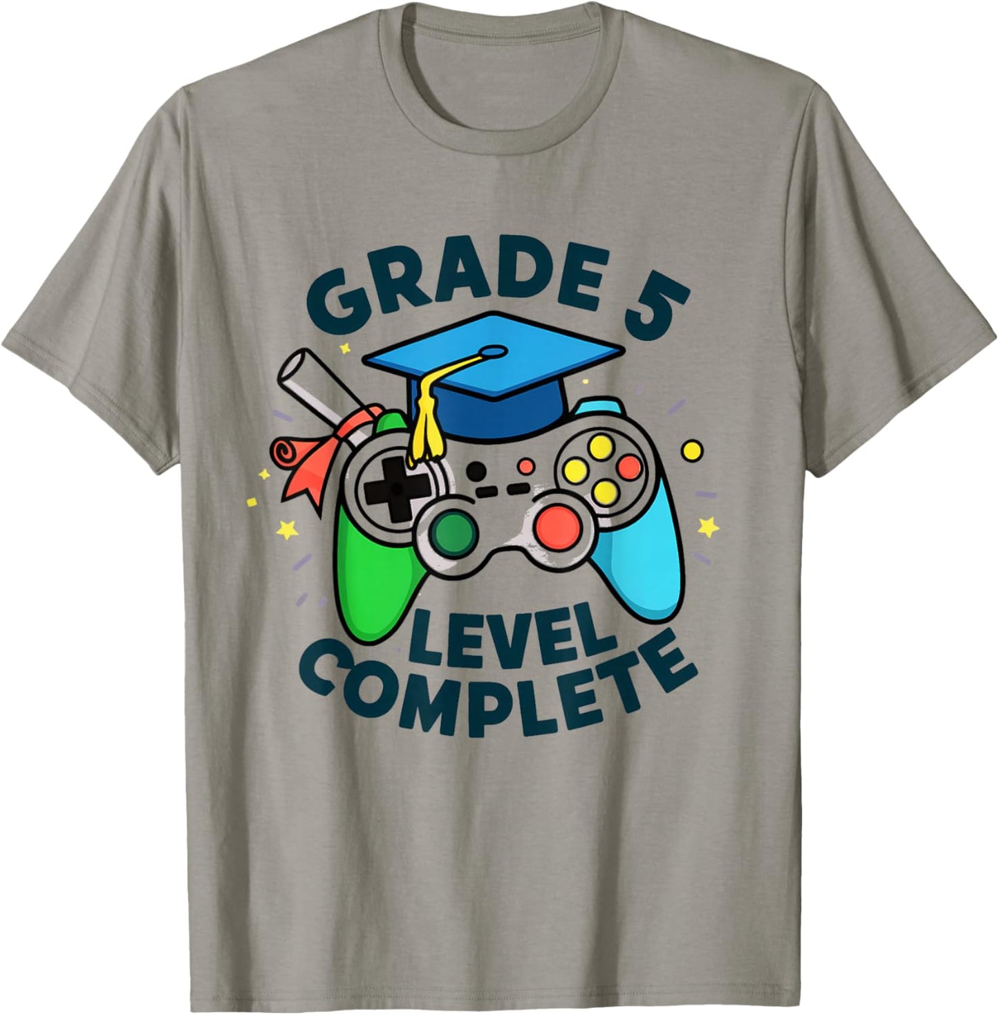 5th Grade Level Complete Gaming Graduation Gamer Squad T-Shirt - T-Shirt | Sand