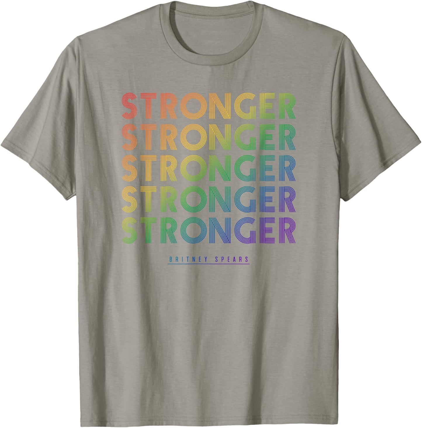 Britney Spears - Stronger (Rainbow) T-Shirt - T-Shirt | Sand