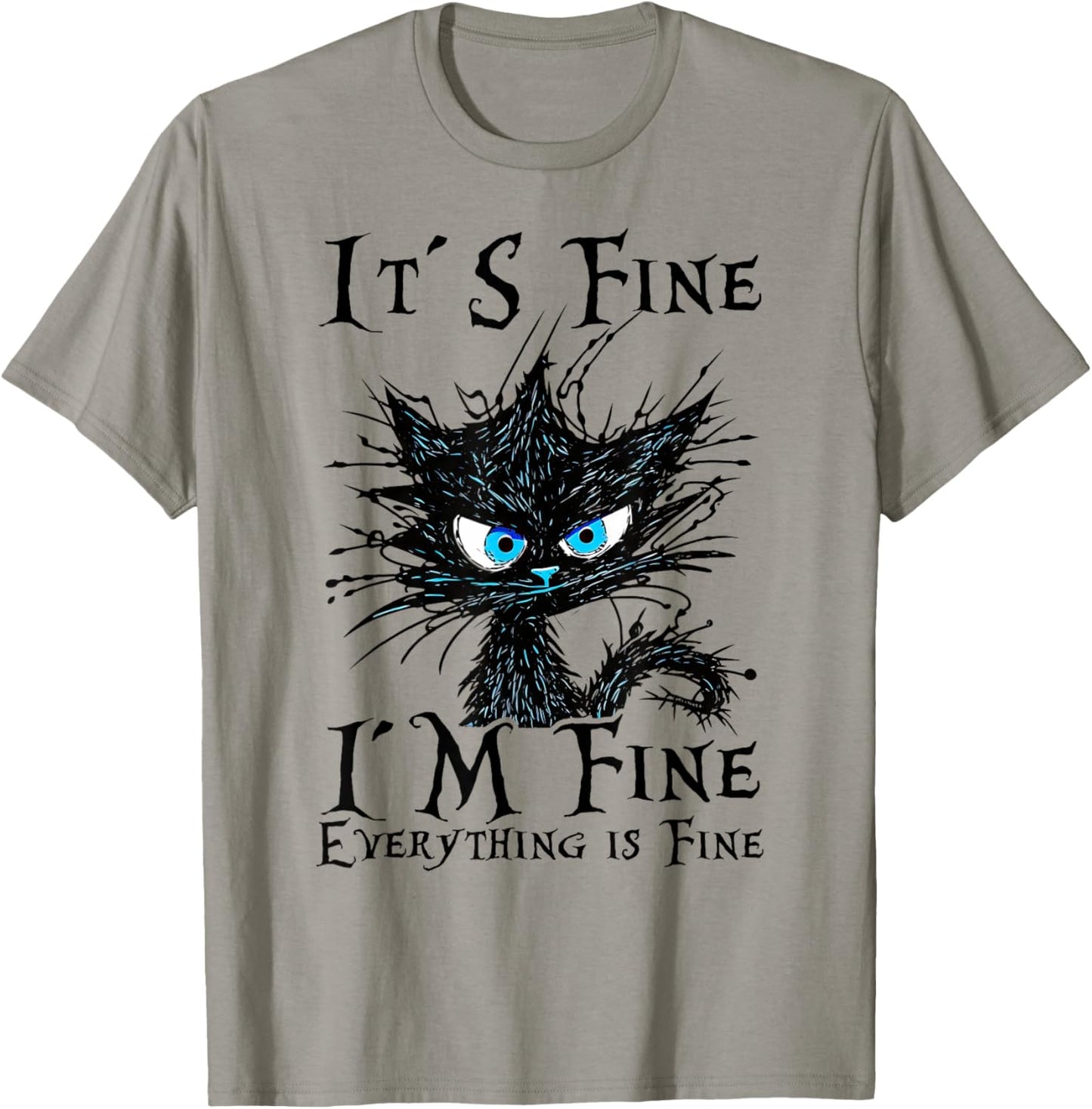 Funny Black Cat Women's T-Shirt - T-Shirt | Sand