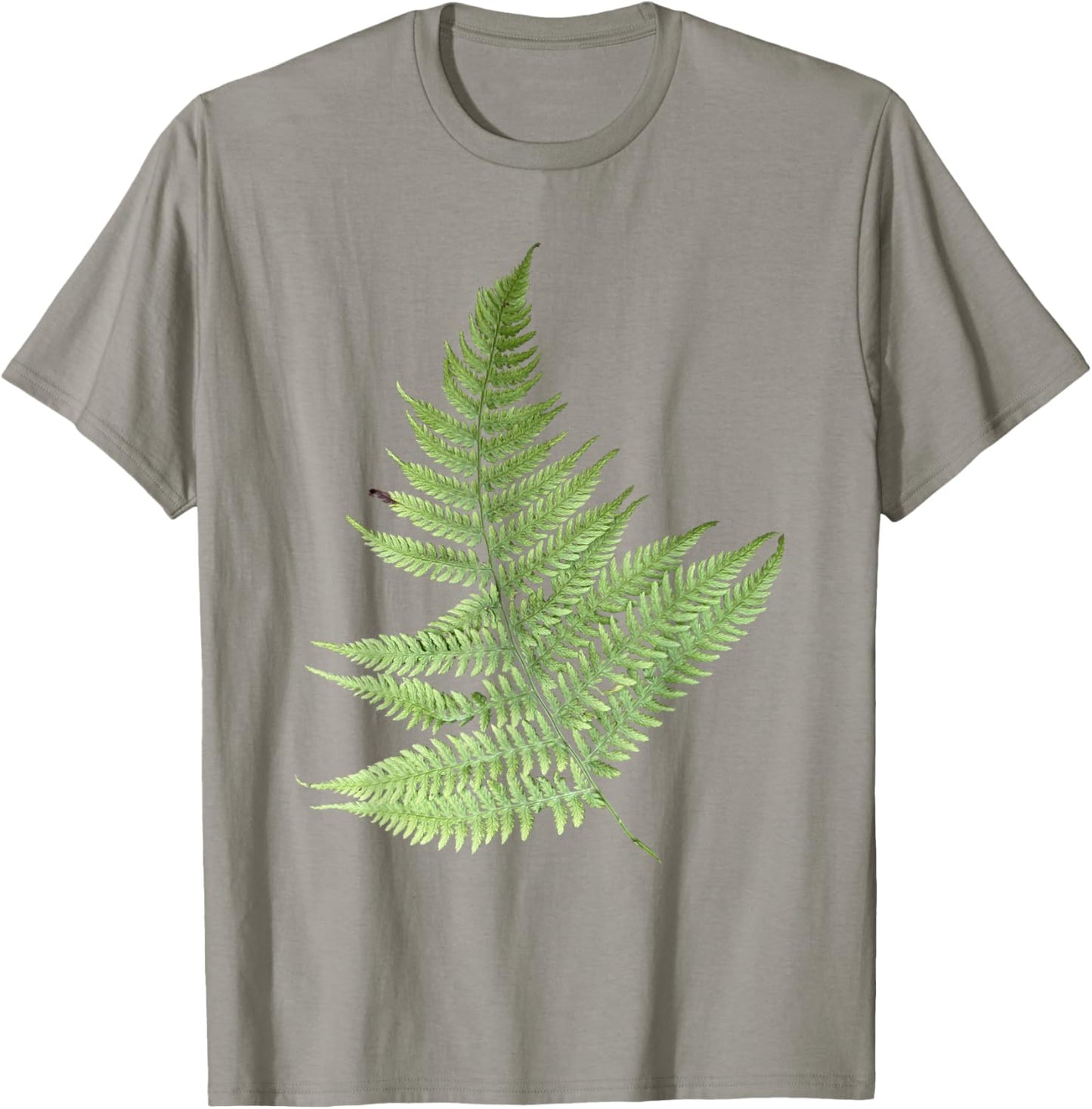 Fern Leaves Botanical Art for Spring and Autumn Green Fern T-Shirt - T-Shirt | Sand