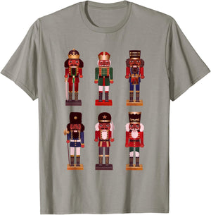 Funny African American Nutcracker Christmas Ballet Dancer T-Shirt - T-Shirt | Sand