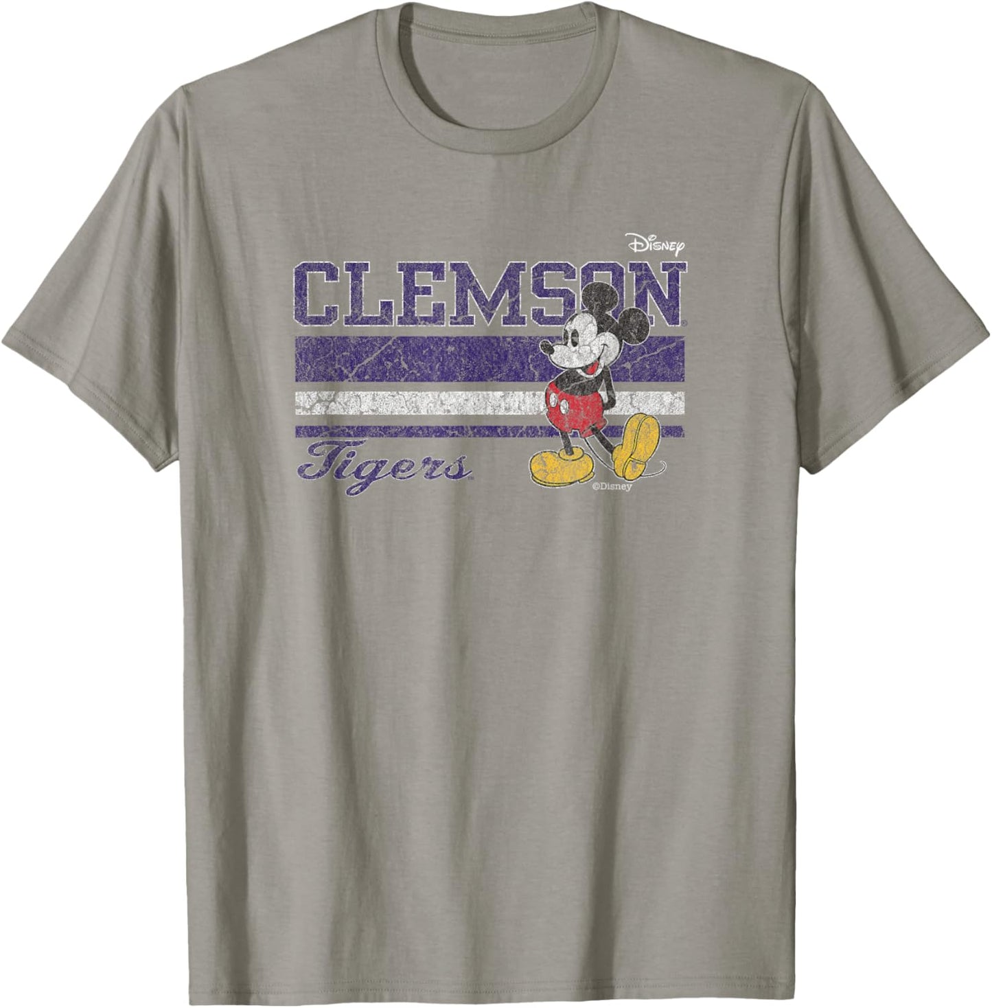 Clemson Tigers Mickey Mouse Vintage Orange T-Shirt - T-Shirt | Sand