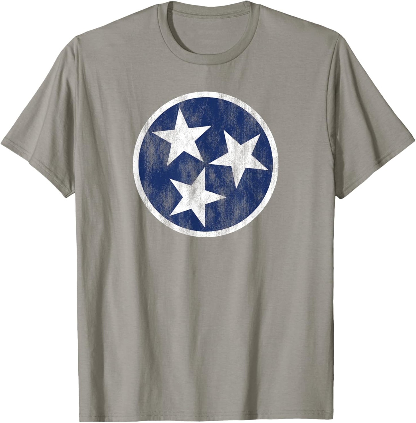 Retro Tennessee Flag Star Logo Volunteer State Nashville TN T-Shirt - T-Shirt | Sand