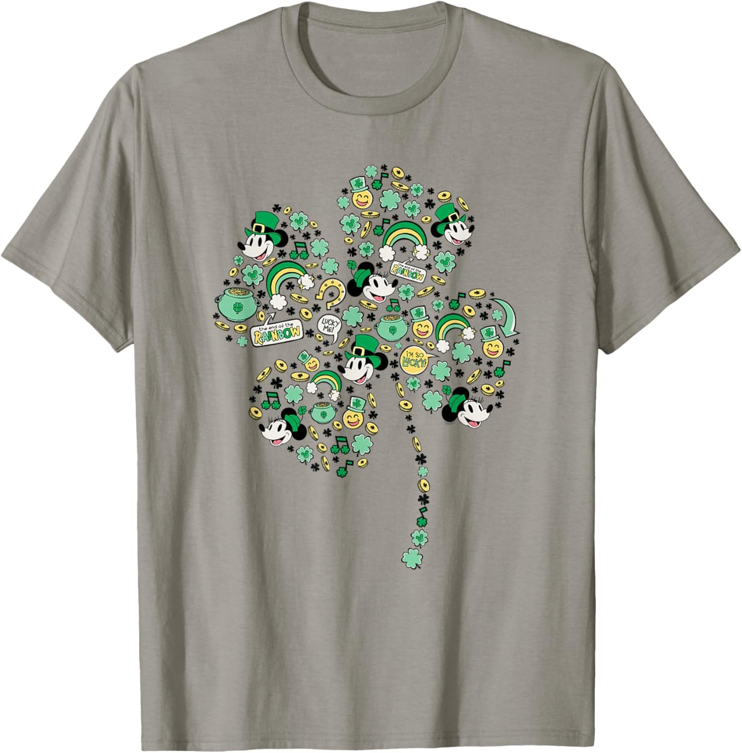 Disney Mickey & Minnie St. Patrick's Day Lucky 4-Leaf Clover T-Shirt - T-Shirt | Sand