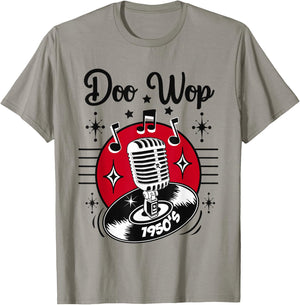 Doo Wop Costume Retro 50s Clothes Sock Hop Rockabilly T-Shirt - T-Shirt | Sand