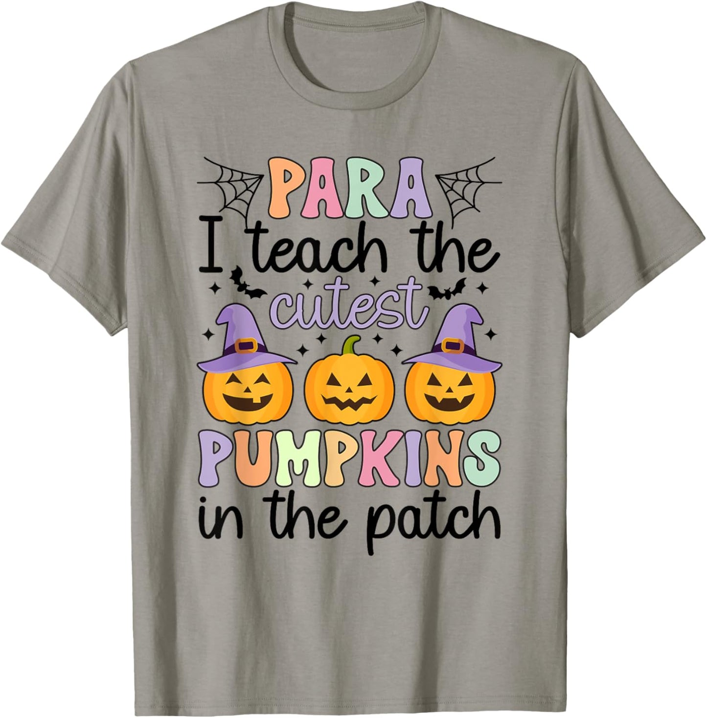 Cutest Pumpkins Spooky Para Halloween Paraprofessional T-Shirt - T-Shirt | Sand